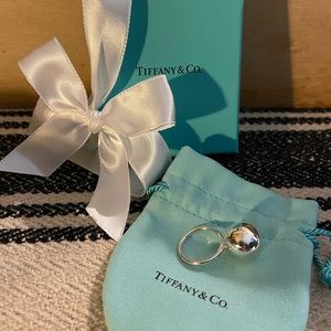 Tiffany & Co. sterling silver Hardware Ball Ring